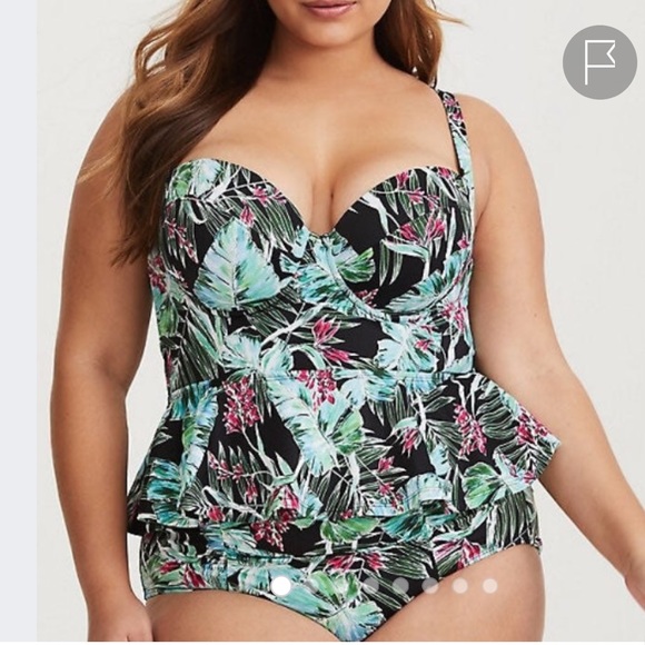 torrid peplum swimsuit
